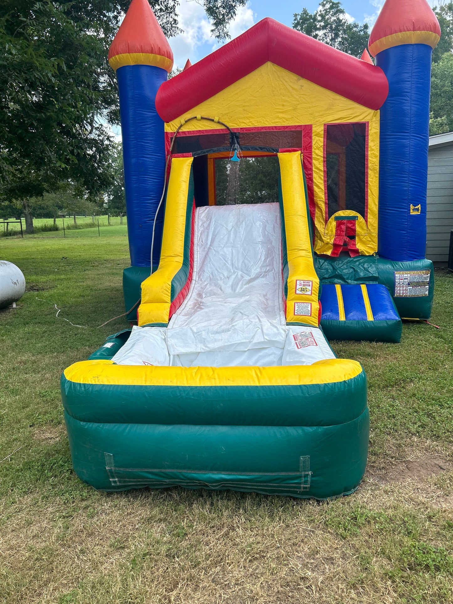 Turtle - Bounce house waterslide w/removable pool