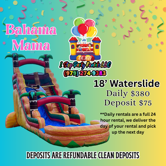 Bahama mama 18' water slide