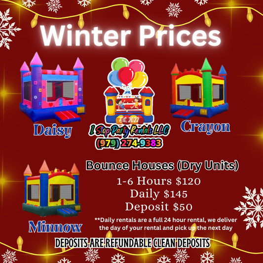 Regular dry bounce houses