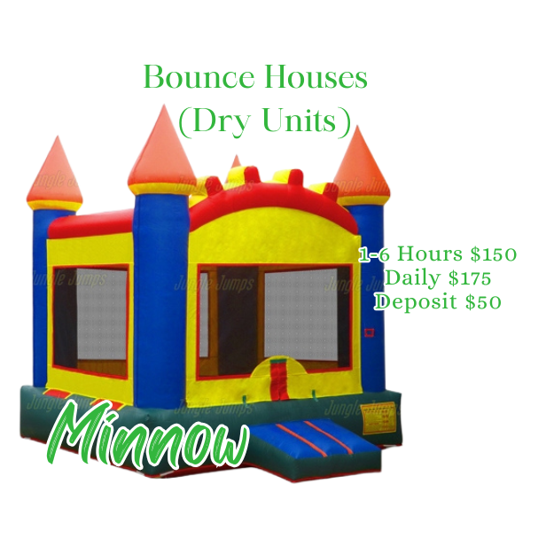 Minnow dry bounce house