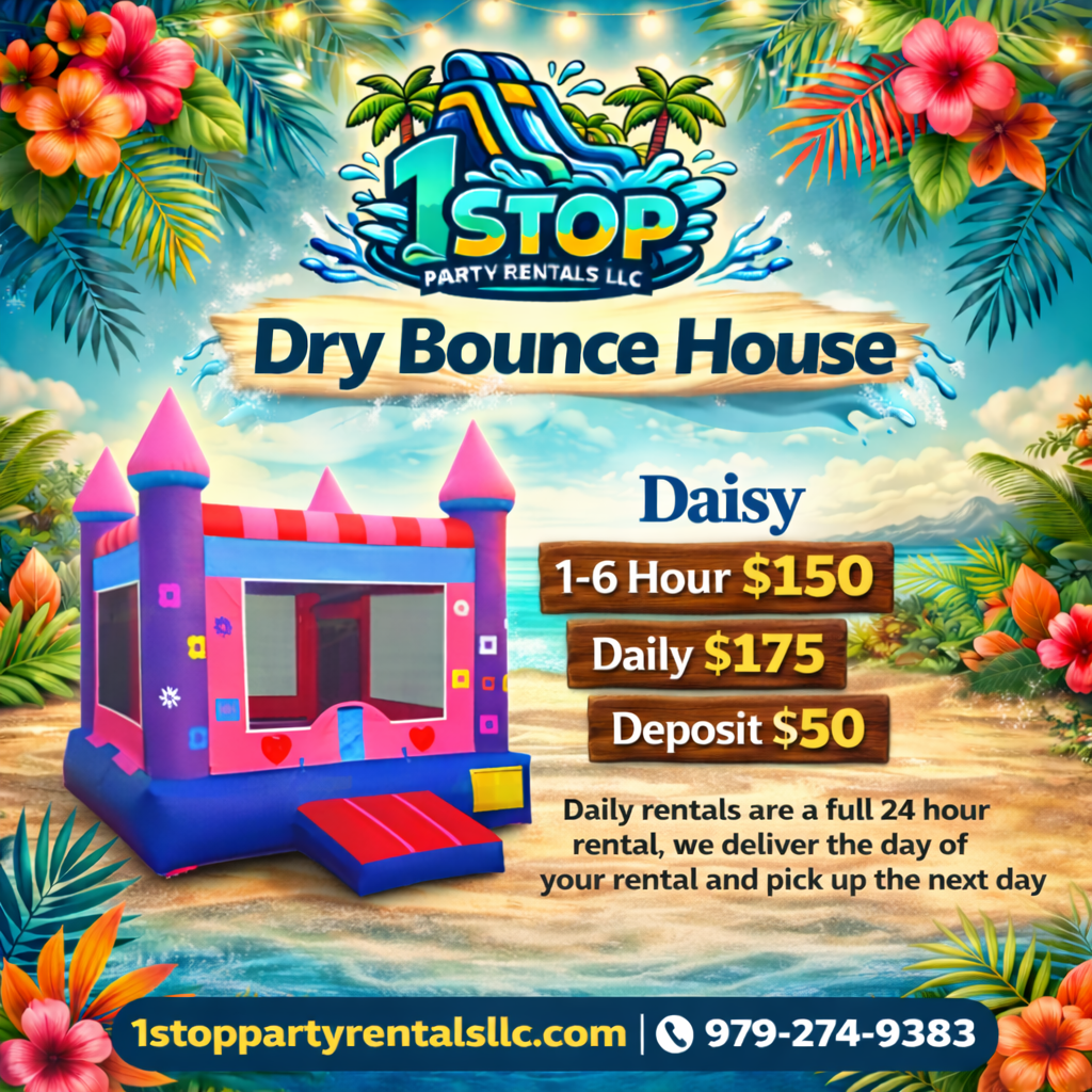 Daisy dry bounce house