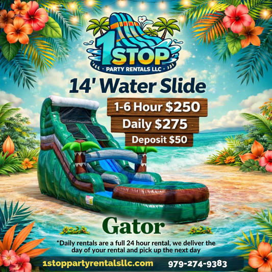 Gator 14' Kiddie water slide