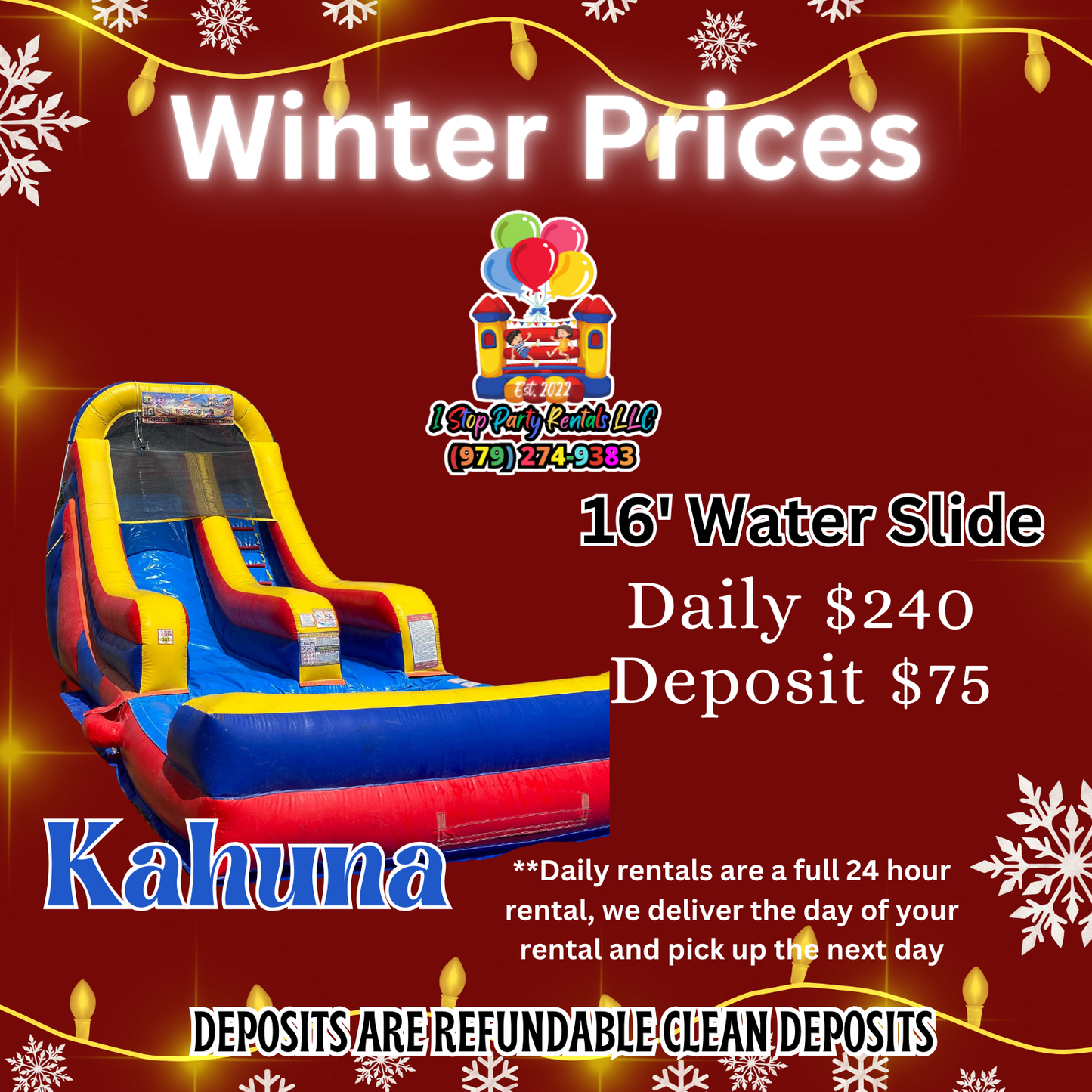 Kahuna 16' water slide