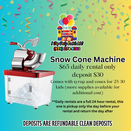 Snow cone machine